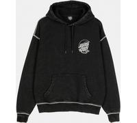 Santa Cruz Damen Hoodie Moon Dot Reflection Front Hood SCW-H1918 Black Acid Wash-12