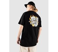 Santa Cruz Flaming Dice Dot Chest T-Shirt black Herren Gr. S