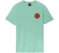 Santa Cruz Herren Classic Dot Chest T-Shirt (Größe S, tuerkis)