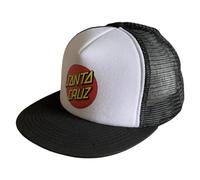 Santa Cruz Classic Dot Trucker Cap weiß schwarz
