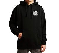 SANTA CRUZ Herren Pullover Hooded Heavyweight Sweatshirt Opus Dot Skate Sweatshirt, Schwarz/Weiß, Large