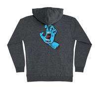 SANTA CRUZ Herren Pullover Kapuzenpullover Screaming Hand Skate Sweatshirt, Char Hthr, X-Large