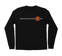 Santa Cruz Herren T-Shirt L/S Classic Dot L/S Skate T-Shirt - Schwarz, Größe: L
