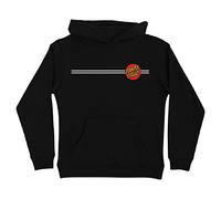 Santa Cruz Kapuzenpullover für große Jungen, klassischer Punktpullover, schwarz, Small