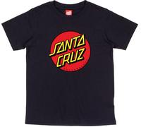Santa Cruz Kinder Kinder T-Shirt Youth Classic Dot T-Shirt SCY-T1480 Black-6-8