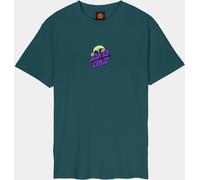 Santa Cruz Knibbs Alien Stacked Strip Front T-Shirt SCM-T3403 Cosmic Teal-XL