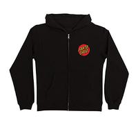 Santa Cruz NHS Classic Dot Youth Hooded Zip Sweats,Black,X-Large