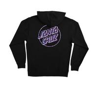 SANTA CRUZ Opus Dot P/O Damen-Kapuzenpullover, Schwarz mit Diamantfolie, Größe M, Schwarz mit Diamantfolie, M