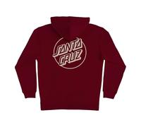 SANTA CRUZ Opus Dot P/O Schweres Kapuzen-Sweatshirt für Herren, Kastanienbraun / Hellbraun, Größe XL