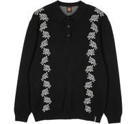 Santa Cruz Pullover Donnie Polo Knit Crew SCM-C3111 Black Rose-XL