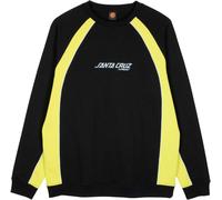 Apple Green / Black Santa Cruz Strip Front Racer Crew Sweatshirt Schwarz XL Herren,Damen