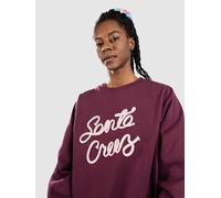 Santa Cruz Ribbon Script Front Crew Sweater dark cherry Damen Gr. 8