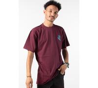 Santa Cruz - Screaming Hand Chest Dark Cherry - T-Shirt - Weinrot - L - 100% Bio-Baumwolle Weinrot L