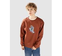 Santa Cruz Screaming Scratched Hand Strip Sweater burnt sienna Herren Gr. M
