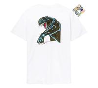 Santa Cruz T-Shirt Natas Panther Handshirt Herren Skateboard Original + 10 Sticker (DE/NL/SE/PL, Alphanumerisch, XL, Regular, Regular, Weiß)