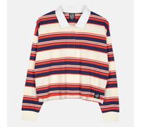 Santa Cruz W' Monterey Crop Polo - Off White Stripe - L