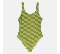 Santa Cruz W' Strip Bodysuit - Chartreuse Wave Check - XS
