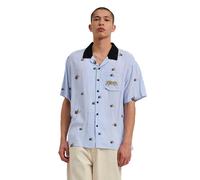 SANTA CRUZ Regular Fit Freizeithemd aus Viskose Modell 'WINKOWSKI' in Hellblau, Größe S