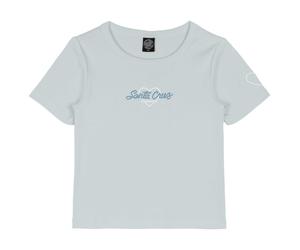 Santa Cruz - Women's Love Script Front T-Shirt - T-Shirt, Gr. XS 6, grau (Mist)