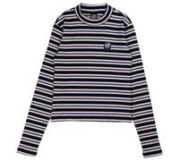 Santa Cruz - Women's Opus Dot Mock Neck L/S Top - Longsleeve, Gr. XL 14, grau (MultiStripe)