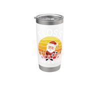Santa Floss Like A Boss Witziges Weihnachtszahnseide Doppelwandiger Edelstahl-Thermobecher