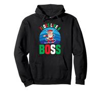Santa Floss Like A Boss Witziges Weihnachtszahnseide Pullover Hoodie