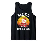 Santa Floss Like A Boss Witziges Weihnachtszahnseide Tank Top