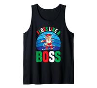 Santa Floss Like A Boss Witziges Weihnachtszahnseide Tank Top