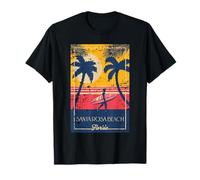Santa Rosa Beach, Florida, Retro-Design im Surfer-Stil T-Shirt
