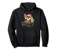Santa spielt Beer Pong Pullover Hoodie