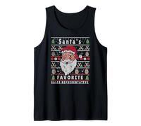Santas Xmas Ugly Christmas Verkaufsvertreter Tank Top