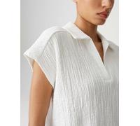 Opus Fashion Damen Poloshirt Santolini Regular Fit Weiß Größe 36