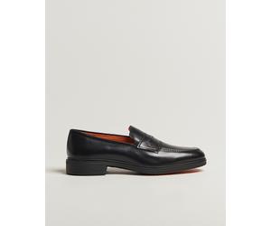 Santoni Easy Penny Loafer Black Calf Schwarz EU44