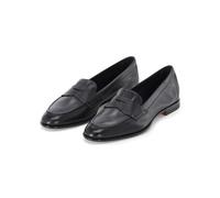 Santoni Low-Top Sneaker - Loafer aus Leder - Gr. 38 (EU) - in Schwarz - für Damen