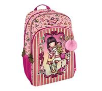 Santoro 1110GJ05 Gorjuss Rucksack mit 3 Reißverschlüssen, Fairground Karussell, 29 x 45 x 17 cm, Rose