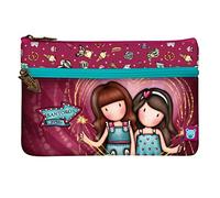 SANTORO Gorjuss Fairground Flachtasche mit Tasche 'Feuerwerk', 23 x 15,5 x 1,5 cm, Polyester, 2 Fächer, Mehrfarbig, Estándar, Casual