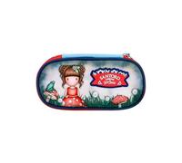 SANTORO Gorjuss ovales Federmäppchen für Mädchen mit 1 großem Fach, robustem Reißverschluss und Aufdruck Sammelfigur Bunte Modelle für Grund- und Mittelschule, mushroom, Modern