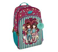Santoro Kinder Rucksack Gorjuss Fairground Fireworks mit 3 Reißverschlüssen 29 x 45 x 17 cm Bunt