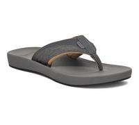 Sanuk Cosmic Seas Herren-Flip-Flops, wasserabweisend, leicht und geformtes EVA-Fußbett, grau dunkel, 43 EU