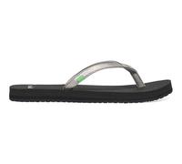Sanuk Damen Yoga Spree 4 Metallic Flipflop, Silber, 41 EU