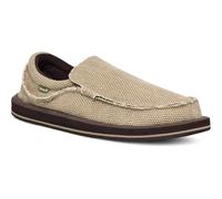 Sanuk Mens Chiba Loafers for Men | Mens Shoes | Slip On Shoes for Men | Men's Slip-on Loafers | Comfort Foam Footbed, Hellbraun, 44 EU