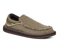 Sanuk Mens Chiba Loafers for Men | Mens Shoes | Slip On Shoes for Men | Men's Slip-on Loafers | Comfort Foam Footbed, Braun, 45 EU