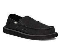 Sanuk Mens Donny Loafers for Men | Mens Shoes | Slip On Shoes for Men | Men's Slip-on Loafers | Memory Foam Footbed, Blackout, 44 EU