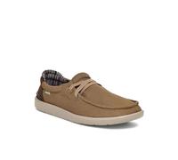 Sanuk Men's Shaka Lite 2 Knit Loafer, Khaki, 42 EU