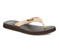 Sanuk Unisex Yoga 2 Flipflop, Natural Paradise Palms, 38 EU