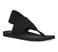 Sanuk Women's Yoga Sling | Sandals for Women | Yoga Sandals For Women | Memory Foam Footbed | Two-Way Stretch Upper, Schwarz, 36 EU