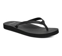 Sanuk Yoga Joy | Flip Flops for Women | Yoga Sandals For Women | Women's Beach Sandals | Memory Foam Footbed, Schwarz, 42 EU