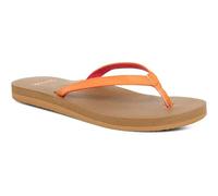 Sanuk Yoga Joy | Flip Flops for Women | Yoga Sandals For Women | Women's Beach Sandals | Memory Foam Footbed, Papaya, 38 EU