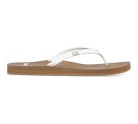 Sanuk Damen Yoga Joy Flipflop, Weiß/Braun, 40 EU