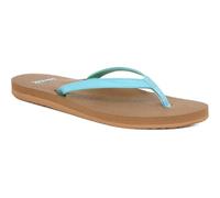 Sanuk Yoga Joy | Yogamatten-Fußbett | Flip-Flops für Damen | Yoga-Sandalen für Damen | Strandsandalen für Damen |, Himmelblau, 11